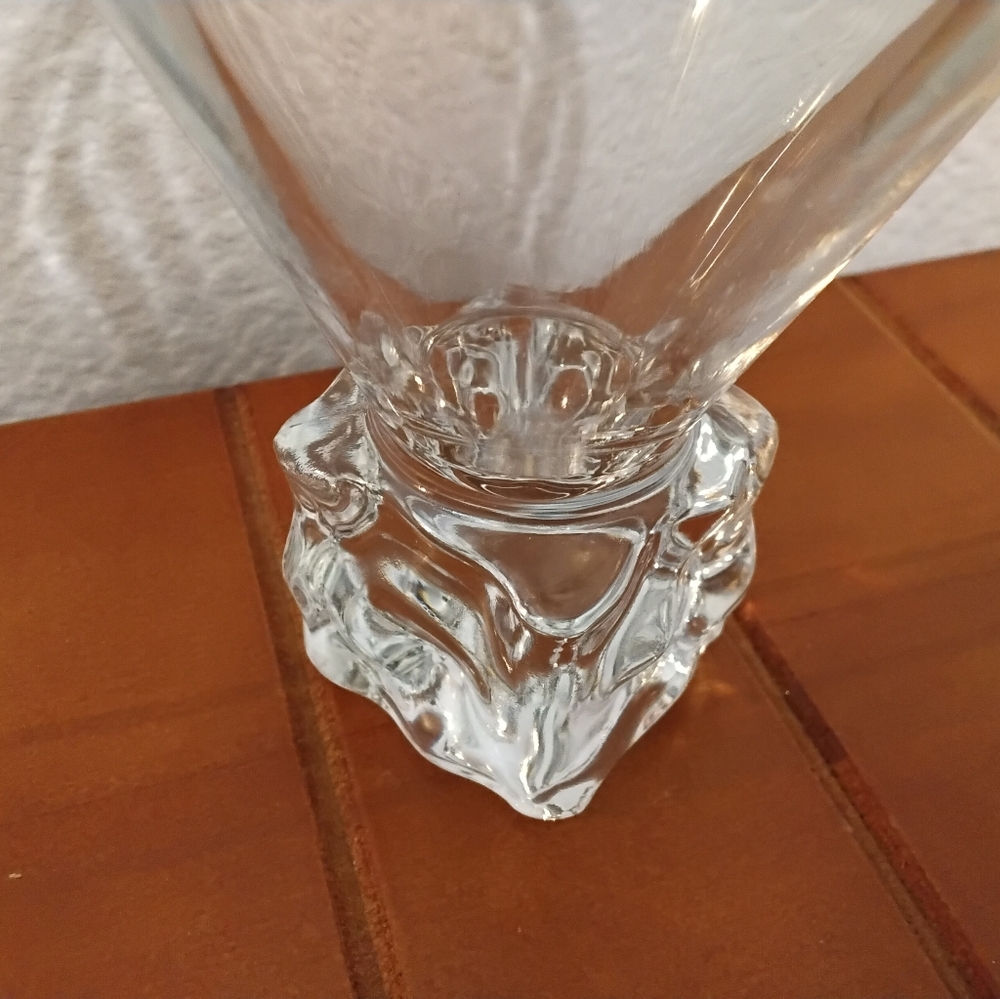 Set of 2 Vintage Disaronno Clear Glass Ice Cube Base Martini Glasses - Picture 8 of 12